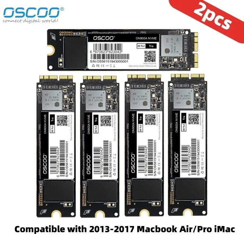 OSCOO 2013 2017 ƺ   IMac  SSD A1466 A1465 A1502 A1398 NVME PCIE 3.0 뷮 ׷̵, 2  ȣȯ